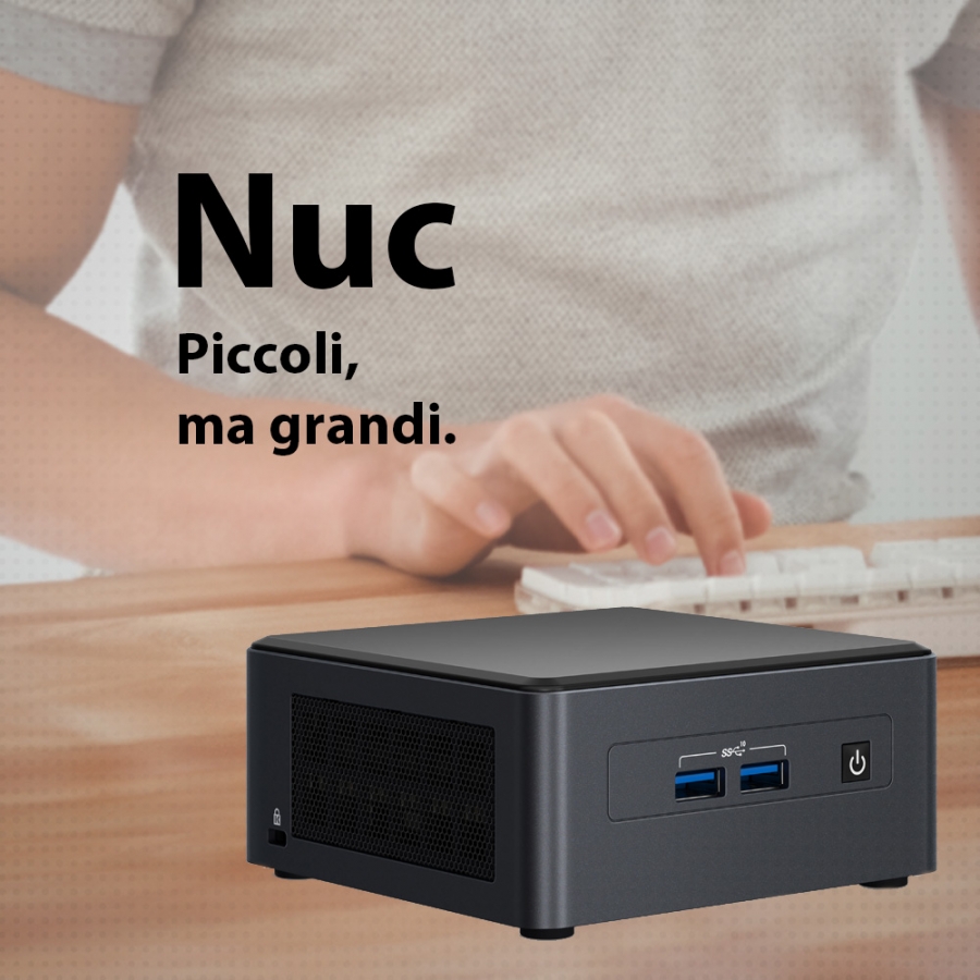 DILC, Mini Pc Nuc Platinum, Intel i7 11° Generazione, Pc Fisso Windows 11 PRO, 4.70 GHz, RAM 32 GB, SSD M.2 Nvme 512 GB, Porte USB, Thunderbolt, HDMI, Gigabit LAN, Compatto, Salvaspazio, 3 Anni di Garanzia