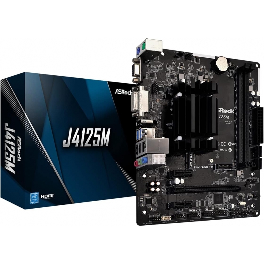 ASRock scheda madre MB J4125M CPU-ON-BOARD DDR4